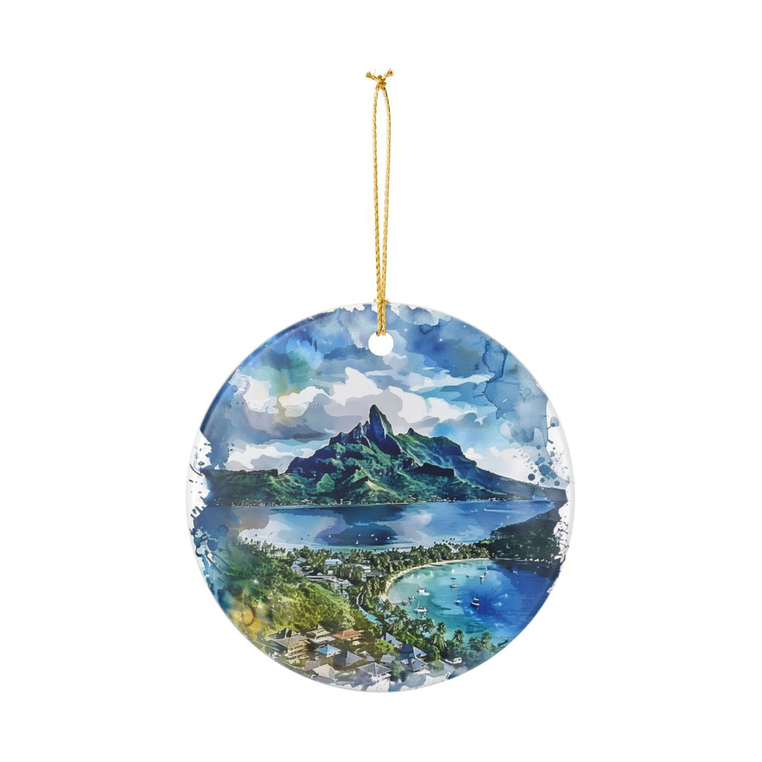 Vaitape French Polynesia Ornament: Unique Vaitape French Polynesia Souvenir, Vaitape French Polynesia Xmas Decor