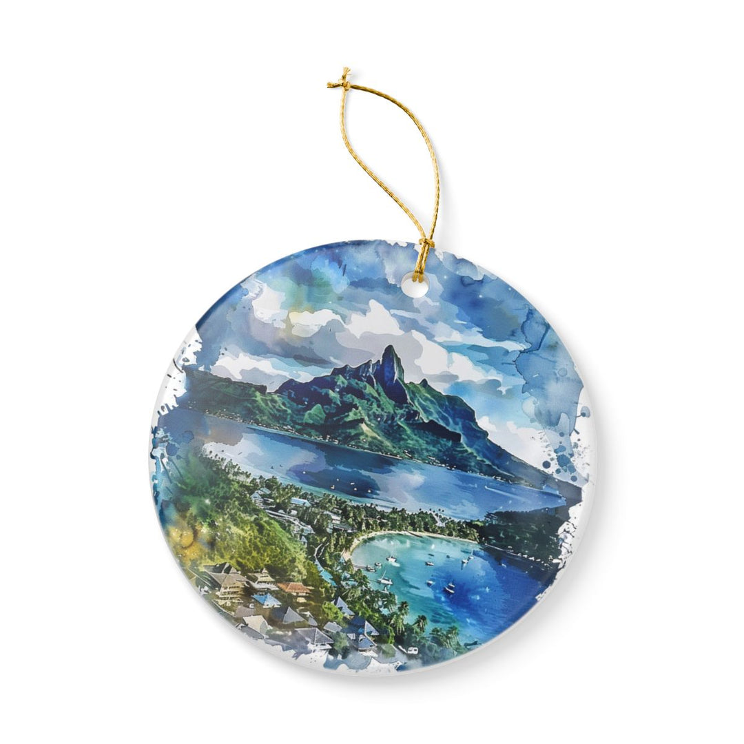 Vaitape French Polynesia Ornament: Unique Vaitape French Polynesia Souvenir, Vaitape French Polynesia Xmas Decor