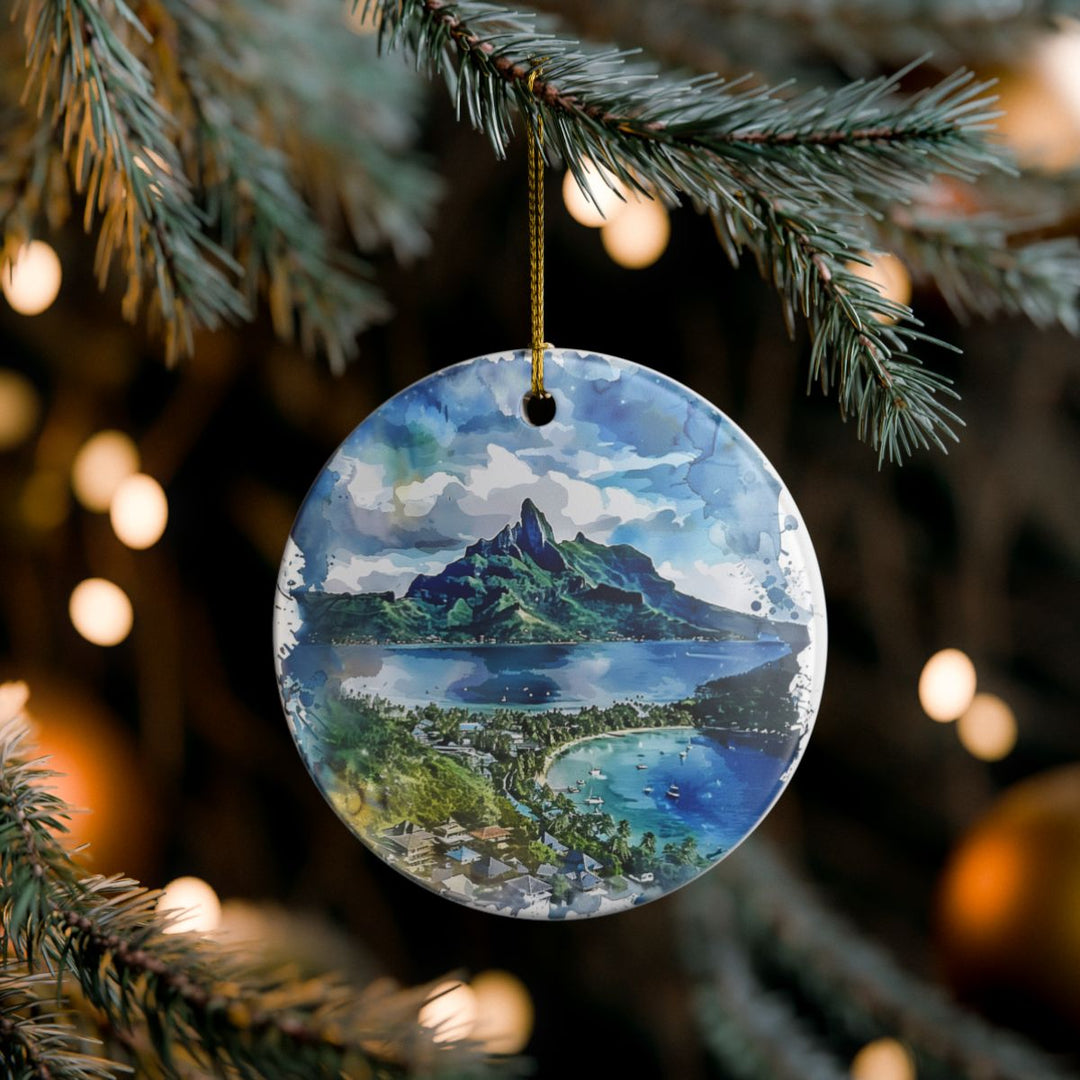 Vaitape French Polynesia Ornament: Unique Vaitape French Polynesia Souvenir, Vaitape French Polynesia Xmas Decor