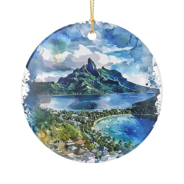 Vaitape French Polynesia Ornament: Unique Vaitape French Polynesia Souvenir, Vaitape French Polynesia Xmas Decor