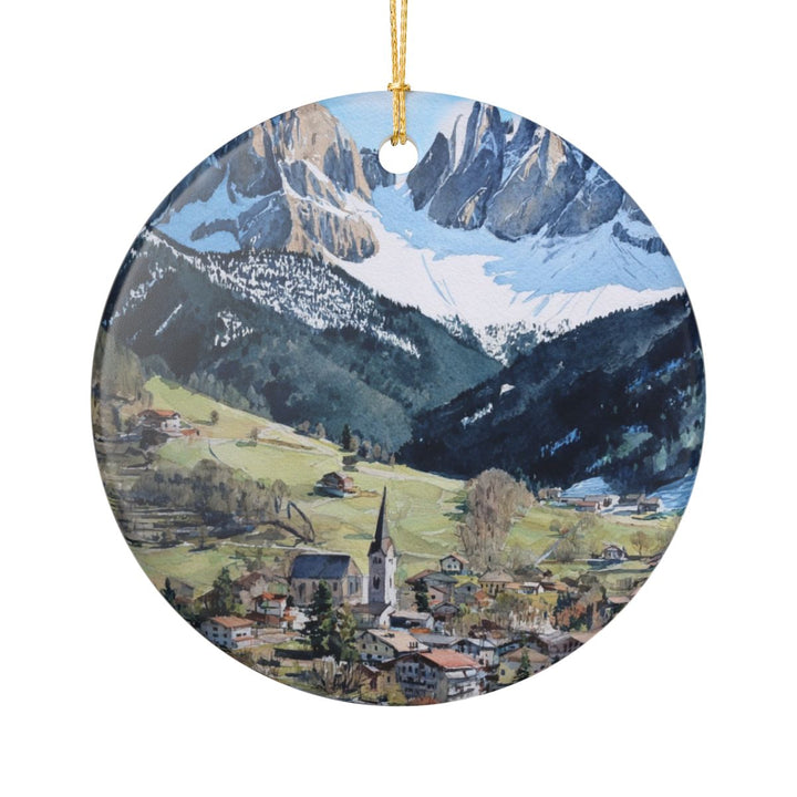Val Gardena Italy Ornament: Unique Val Gardena Souvenir, Val Gardena Italy Xmas Decor, and Authentic Val Gardena Gift