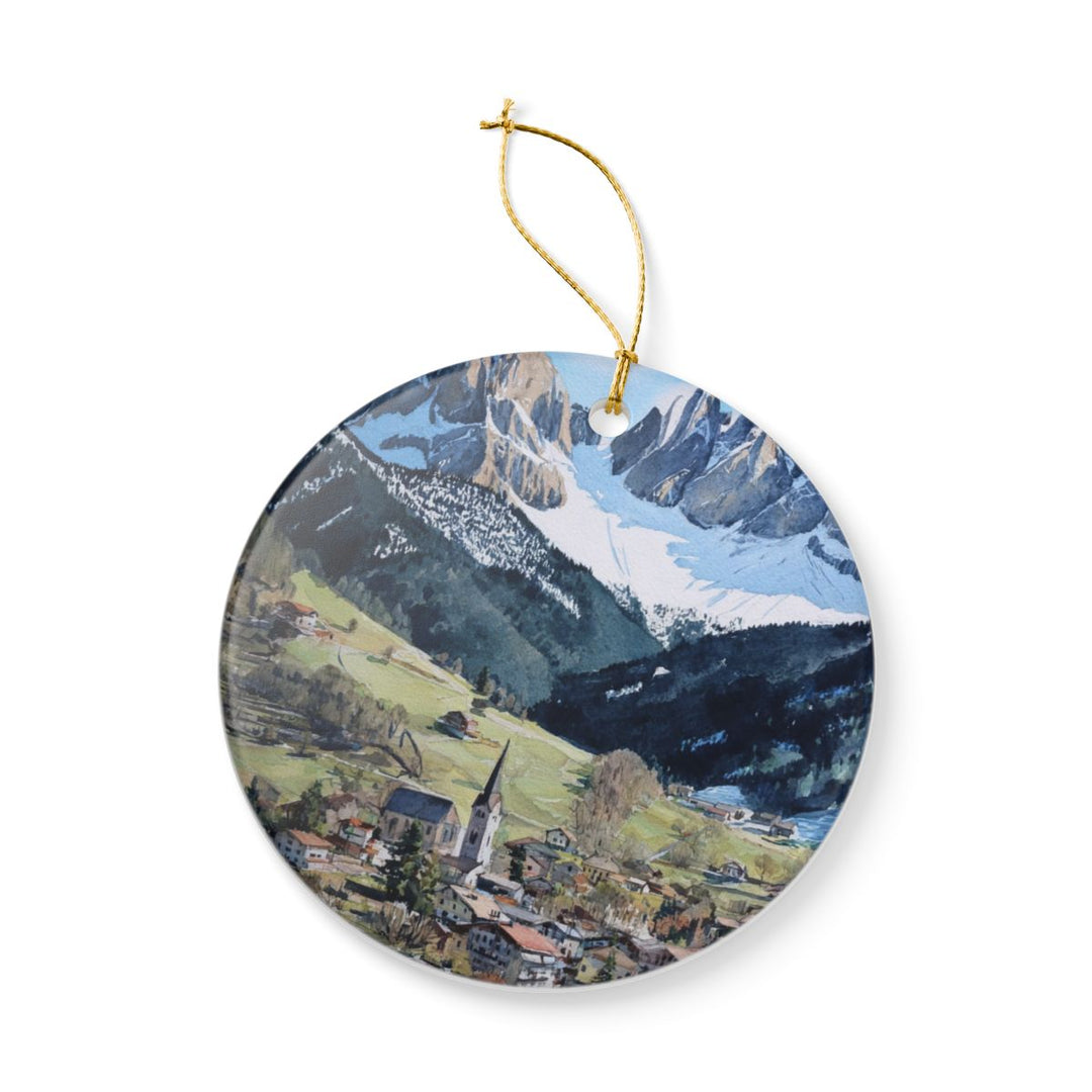 Val Gardena Italy Ornament: Unique Val Gardena Souvenir, Val Gardena Italy Xmas Decor, and Authentic Val Gardena Gift