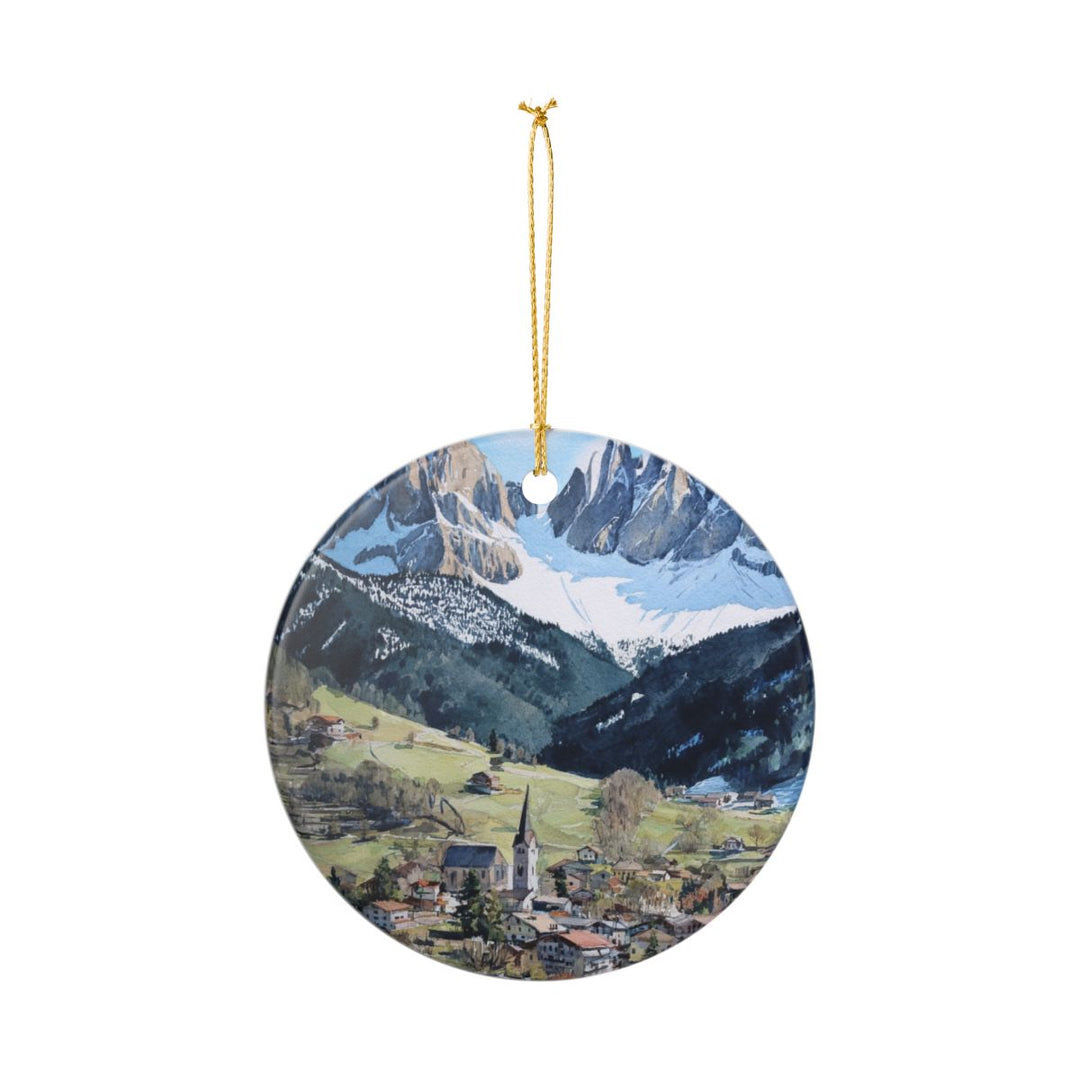 Val Gardena Italy Ornament: Unique Val Gardena Souvenir, Val Gardena Italy Xmas Decor, and Authentic Val Gardena Gift