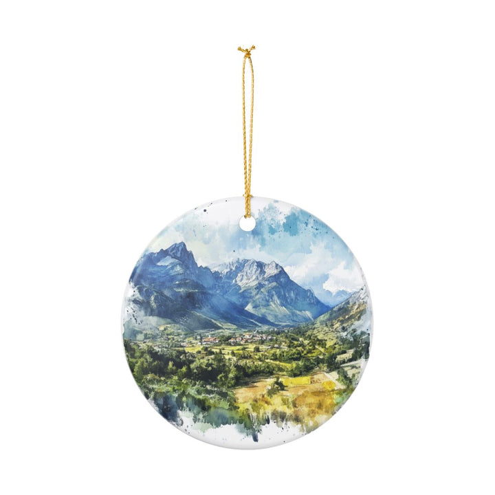 Valbona Valley Albania Ornament: Unique Valbona Valley Souvenir, Valbona Valley Albania Xmas Decor, and Authentic Valbona Valley Gift