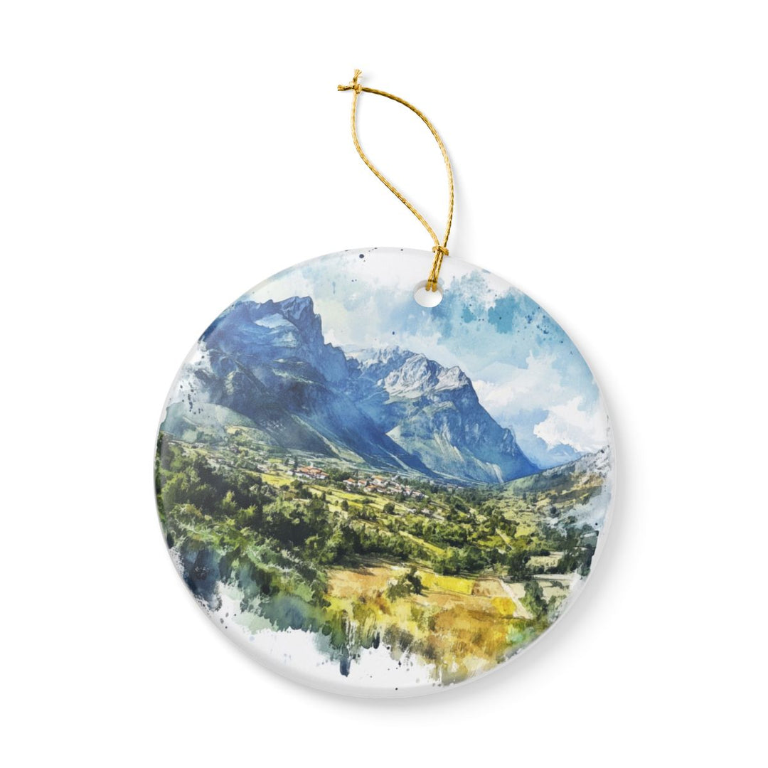 Valbona Valley Albania Ornament: Unique Valbona Valley Souvenir, Valbona Valley Albania Xmas Decor, and Authentic Valbona Valley Gift