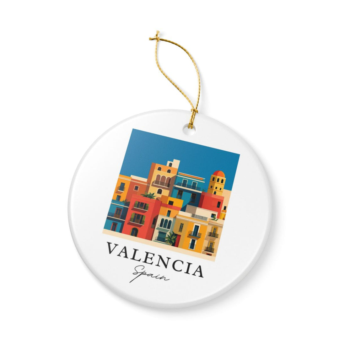 Valencia Spain Ornament: Unique Valencia Souvenir, Valencia Spain Xmas Decor, and Authentic Valencia Gift