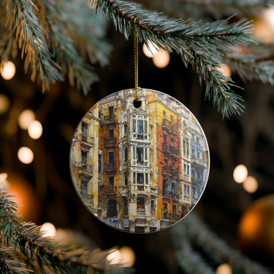 Valencia Spain Ornament: Unique Valencia Souvenir, Valencia Spain Xmas Decor, and Authentic Valencia Gift
