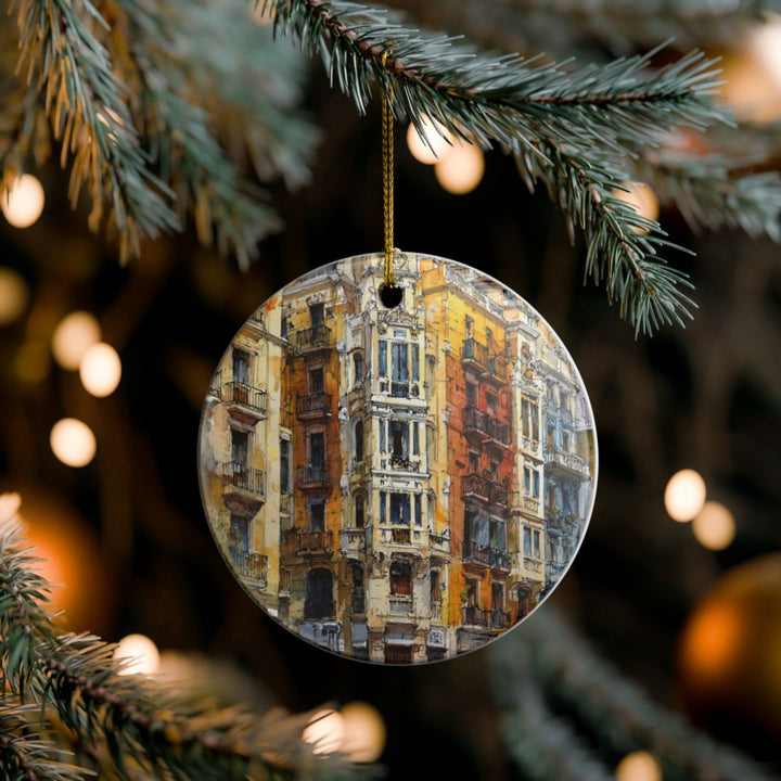 Valencia Spain Ornament: Unique Valencia Souvenir, Valencia Spain Xmas Decor, and Authentic Valencia Gift