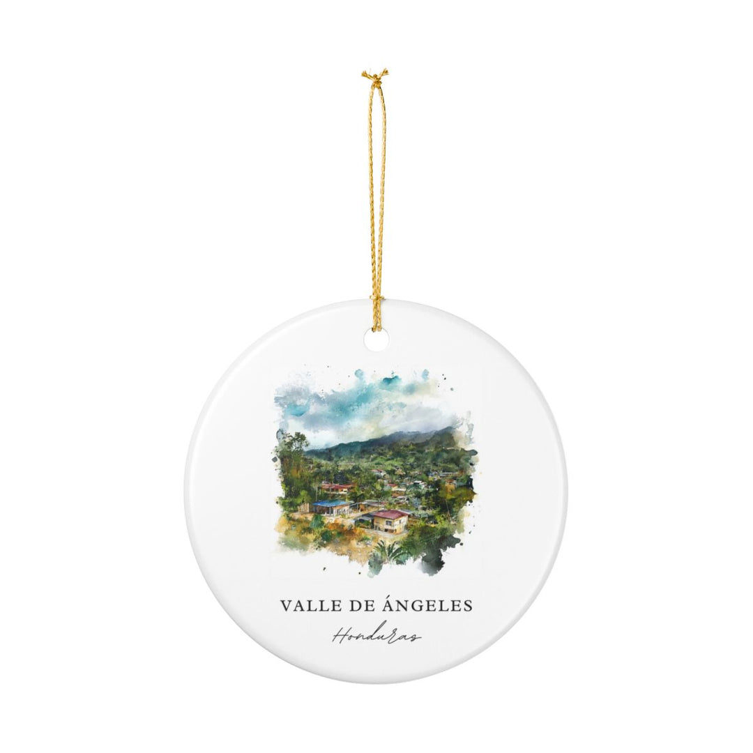 Valle de Ángeles Honduras Ornament: Unique Valle de Ángeles Honduras Souvenir, Valle de Ángeles Honduras Xmas Decor