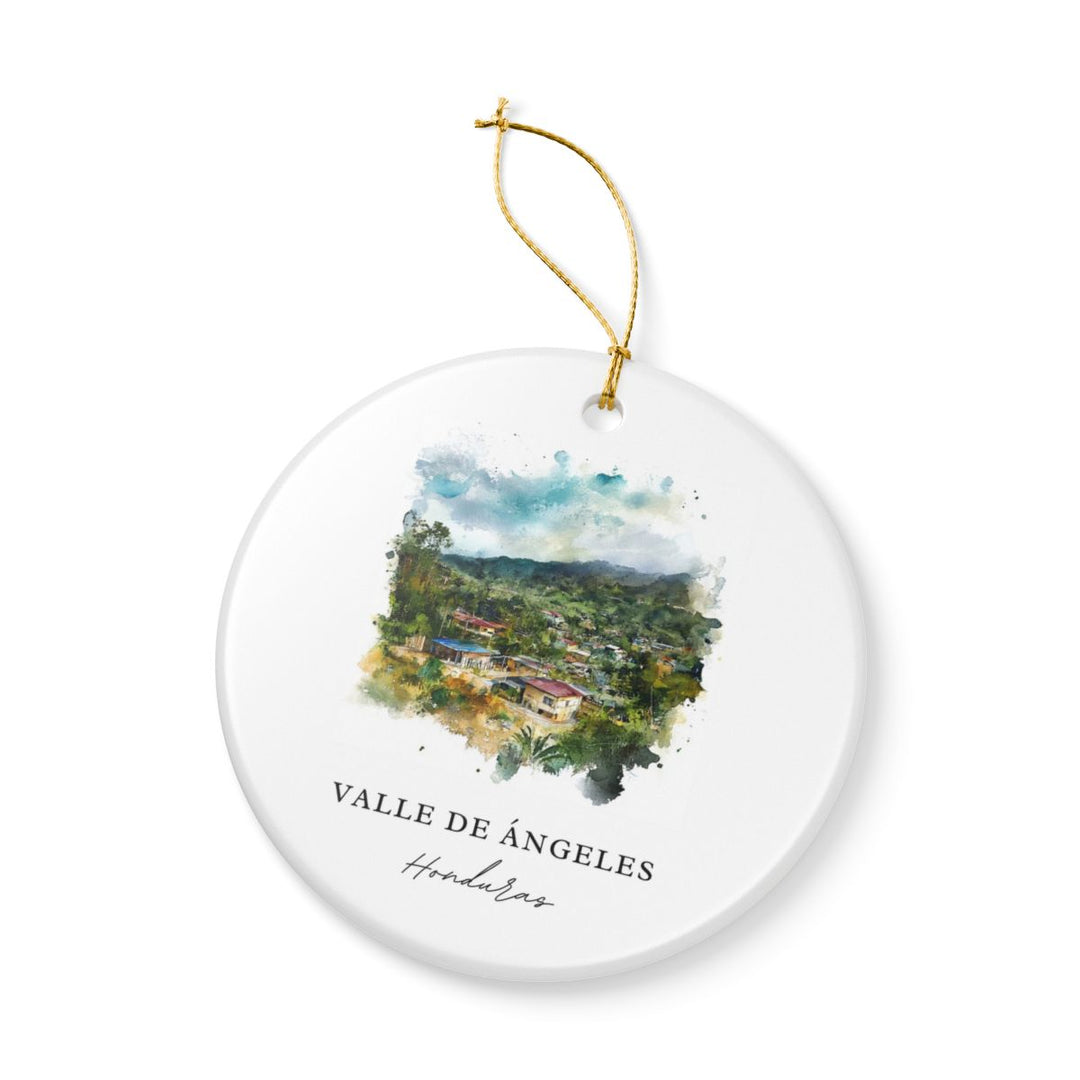 Valle de Ángeles Honduras Ornament: Unique Valle de Ángeles Honduras Souvenir, Valle de Ángeles Honduras Xmas Decor