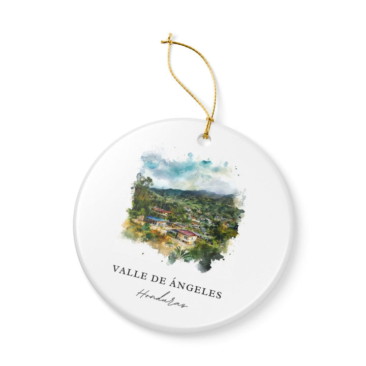 Valle de Ángeles Honduras Ornament: Unique Valle de Ángeles Honduras Souvenir, Valle de Ángeles Honduras Xmas Decor