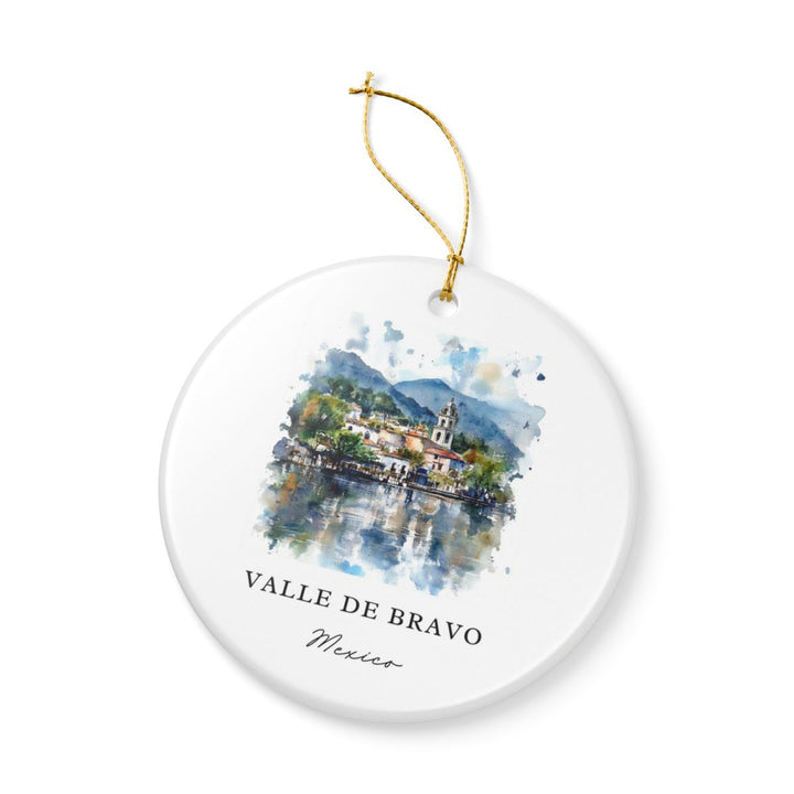 Valle de Bravo Mexico Ornament: Unique Valle de Bravo Souvenir, Valle de Bravo Mexico Xmas Decor, and Authentic Valle de Bravo Gift