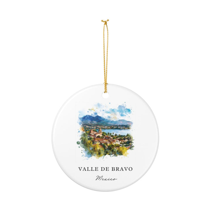Valle de Bravo Mexico Ornament: Unique Valle de Bravo Souvenir, Valle de Bravo Mexico Xmas Decor, and Authentic Valle de Bravo Gift