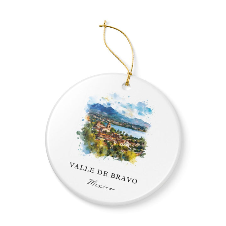 Valle de Bravo Mexico Ornament: Unique Valle de Bravo Souvenir, Valle de Bravo Mexico Xmas Decor, and Authentic Valle de Bravo Gift