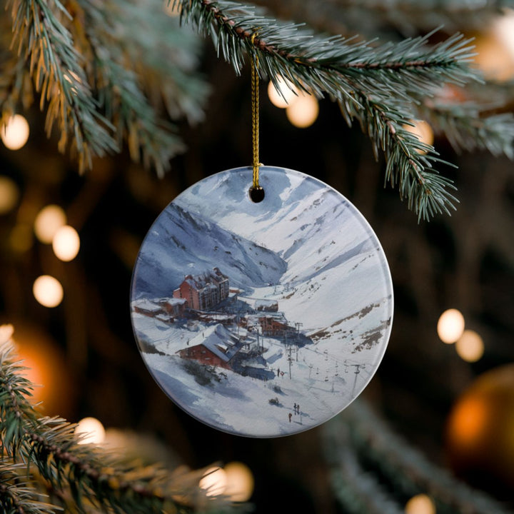 Valle Nevado Ornament: Unique Valle Nevado Souvenir, Valle Nevado Xmas Decor, and Authentic Valle Nevado Gift