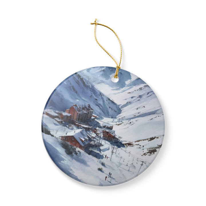 Valle Nevado Ornament: Unique Valle Nevado Souvenir, Valle Nevado Xmas Decor, and Authentic Valle Nevado Gift
