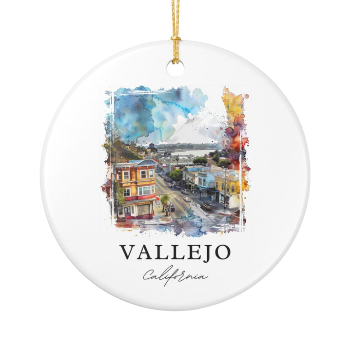 Vallejo California Ornament: Unique Vallejo Souvenir, Vallejo California Xmas Decor, and Authentic Vallejo Gift