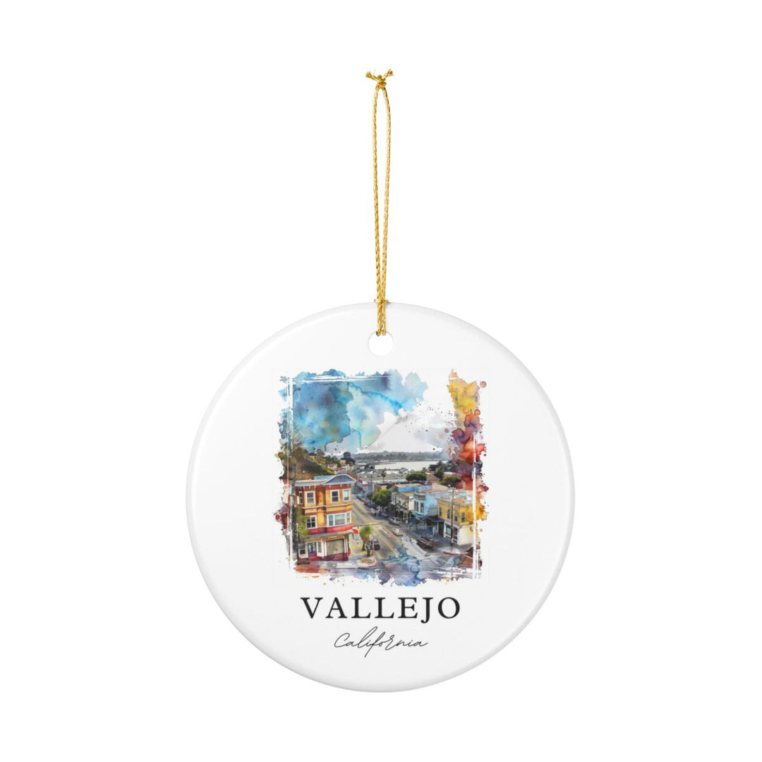 Vallejo California Ornament: Unique Vallejo Souvenir, Vallejo California Xmas Decor, and Authentic Vallejo Gift