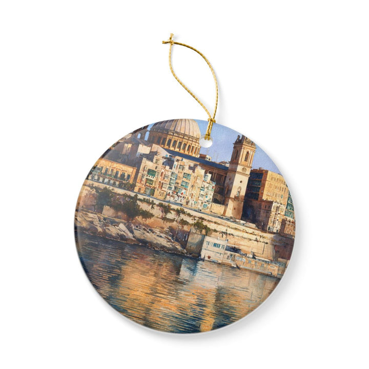 Valletta Malta Ornament: Unique Valletta Souvenir, Valletta Malta Xmas Decor, and Authentic Valletta Gift