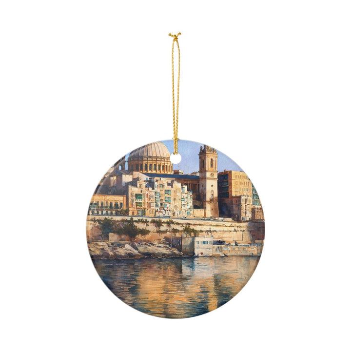 Valletta Malta Ornament: Unique Valletta Souvenir, Valletta Malta Xmas Decor, and Authentic Valletta Gift