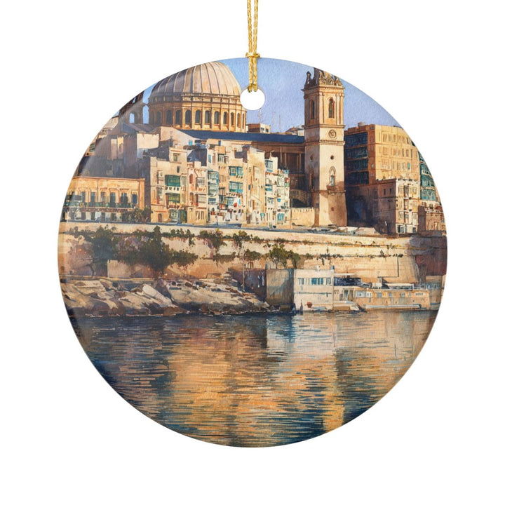 Valletta Malta Ornament: Unique Valletta Souvenir, Valletta Malta Xmas Decor, and Authentic Valletta Gift