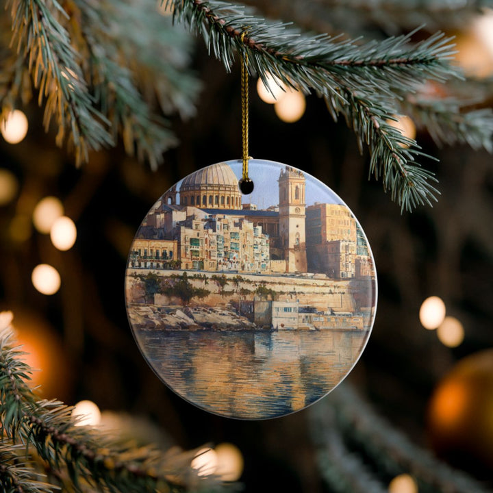 Valletta Malta Ornament: Unique Valletta Souvenir, Valletta Malta Xmas Decor, and Authentic Valletta Gift