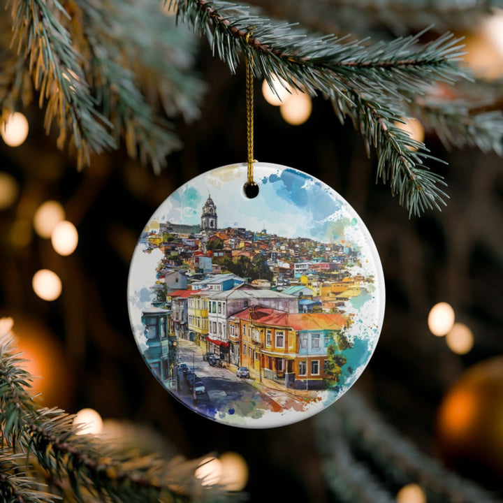 Valparaíso Chile Ornament: Unique Valparaíso Souvenir, Valparaíso Chile Xmas Decor, and Authentic Valparaíso Gift