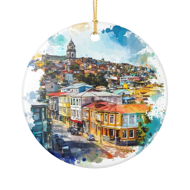 Valparaíso Chile Ornament: Unique Valparaíso Souvenir, Valparaíso Chile Xmas Decor, and Authentic Valparaíso Gift
