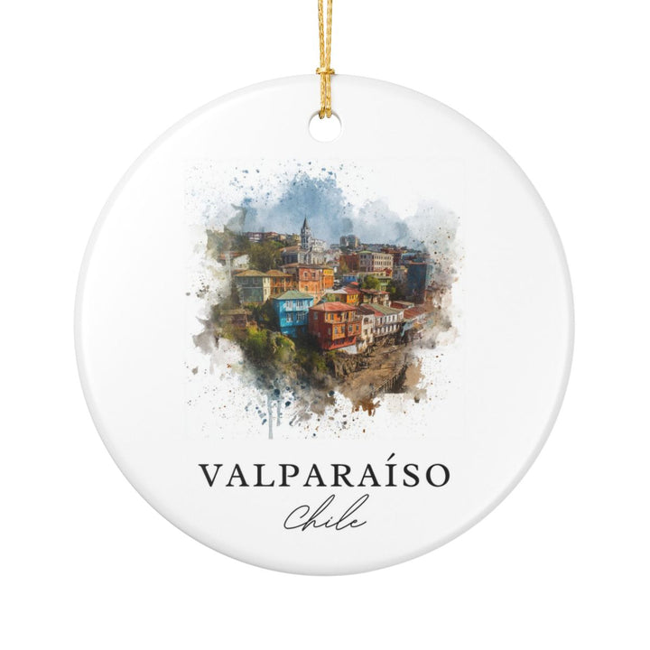 Valparaíso Chile Ornament: Unique Valparaíso Souvenir, Valparaíso Chile Xmas Decor, and Authentic Valparaíso Gift