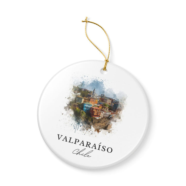 Valparaíso Chile Ornament: Unique Valparaíso Souvenir, Valparaíso Chile Xmas Decor, and Authentic Valparaíso Gift