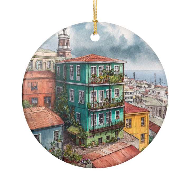 Valparaíso Chile Ornament: Unique Valparaíso Souvenir, Valparaíso Chile Xmas Decor, and Authentic Valparaíso Gift