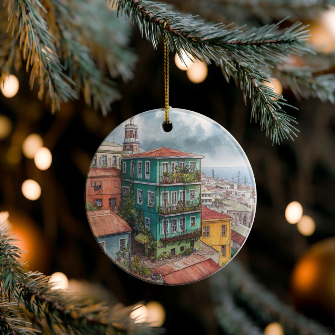 Valparaíso Chile Ornament: Unique Valparaíso Souvenir, Valparaíso Chile Xmas Decor, and Authentic Valparaíso Gift