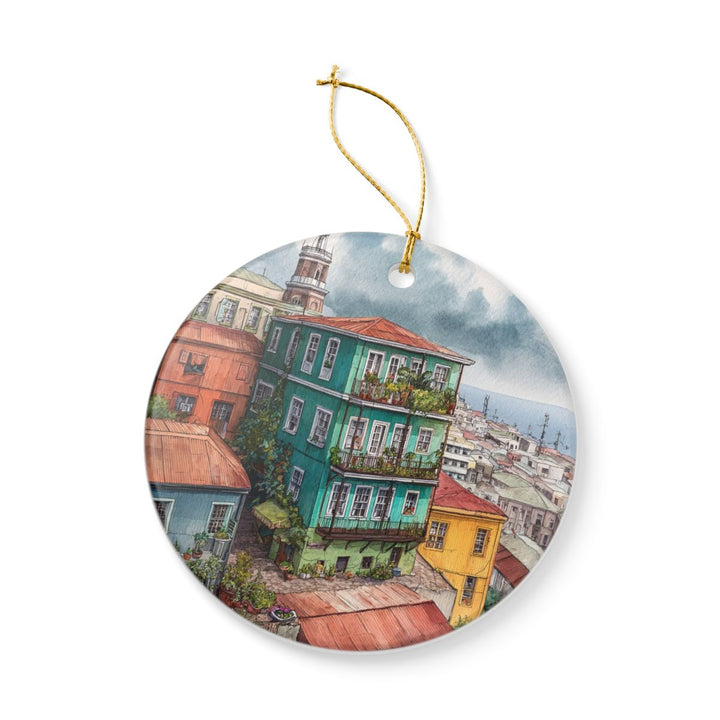 Valparaíso Chile Ornament: Unique Valparaíso Souvenir, Valparaíso Chile Xmas Decor, and Authentic Valparaíso Gift