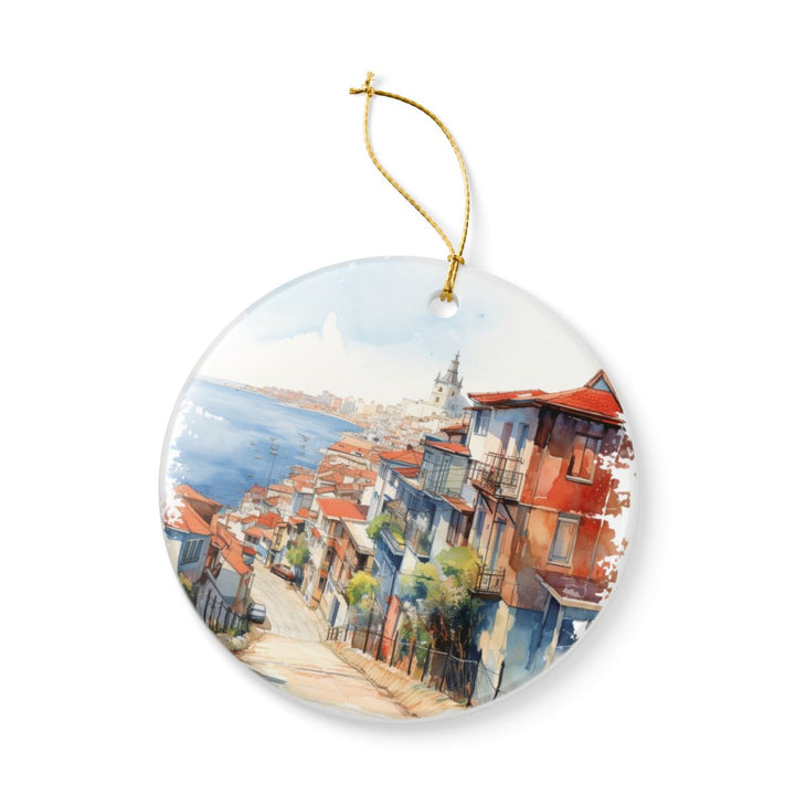 Valparaiso Chile Ornament: Unique Valparaiso Souvenir, Valparaiso Chile Xmas Decor, and Authentic Valparaiso Gift