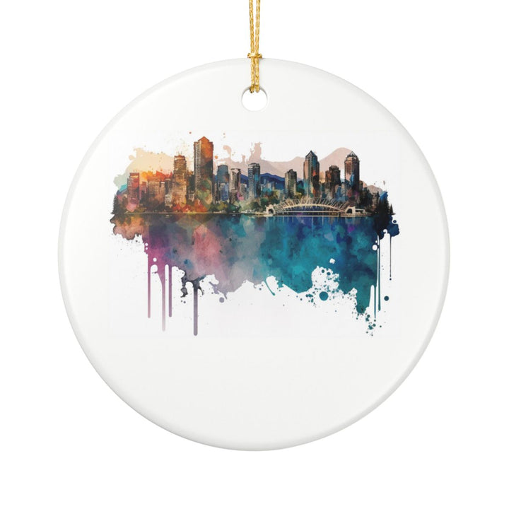 Vancouver Canada Ornament: Unique Vancouver Souvenir, Vancouver Canada Xmas Decor, and Authentic Vancouver Gift