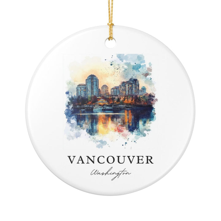 Vancouver Washington Ornament: Unique Vancouver Souvenir, Vancouver Washington Xmas Decor, and Authentic Vancouver Gift
