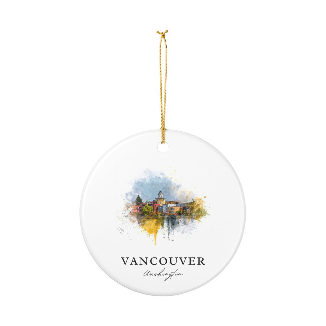 Vancouver Washington Ornament: Unique Vancouver Souvenir, Vancouver Washington Xmas Decor, and Authentic Vancouver Gift