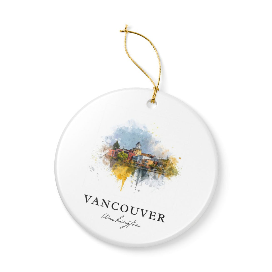 Vancouver Washington Ornament: Unique Vancouver Souvenir, Vancouver Washington Xmas Decor, and Authentic Vancouver Gift