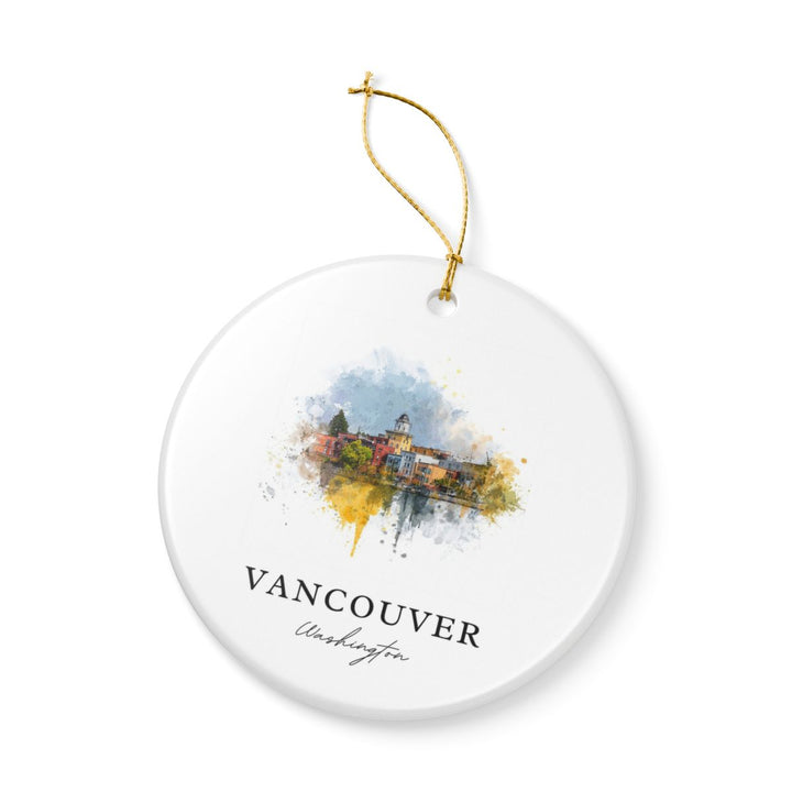 Vancouver Washington Ornament: Unique Vancouver Souvenir, Vancouver Washington Xmas Decor, and Authentic Vancouver Gift