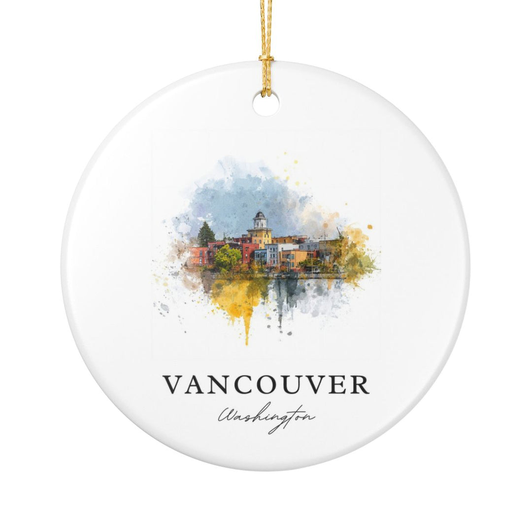 Vancouver Washington Ornament: Unique Vancouver Souvenir, Vancouver Washington Xmas Decor, and Authentic Vancouver Gift