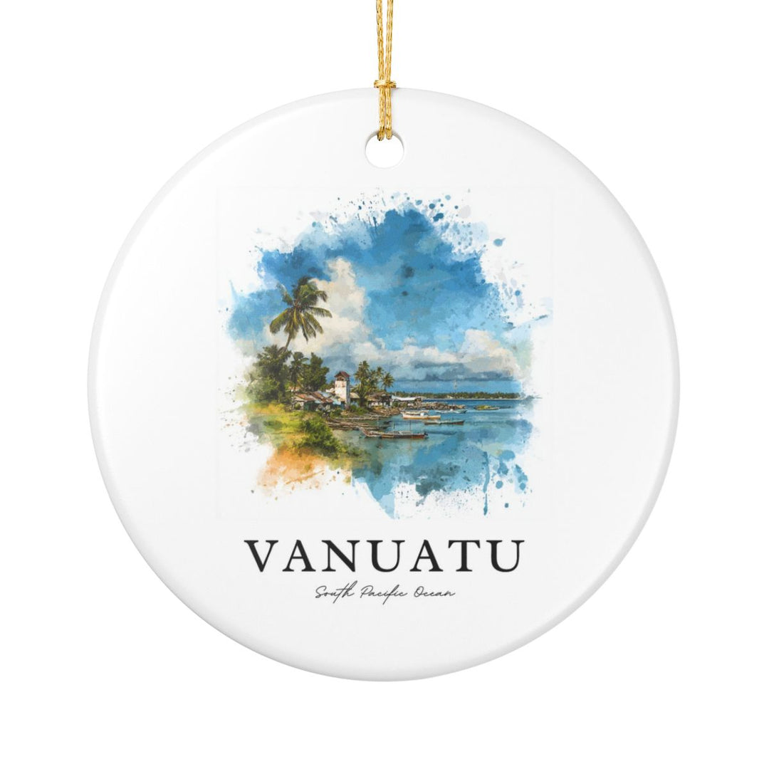 Vanuatu South Pacific Ocean Ornament: Unique Vanuatu South Pacific Ocean Souvenir, Vanuatu South Pacific Ocean Xmas Decor
