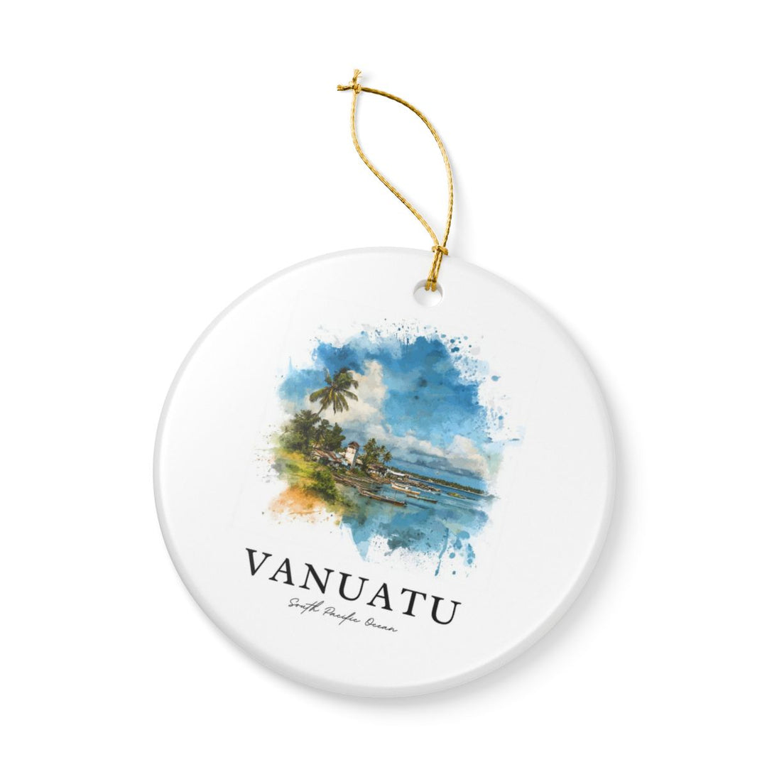 Vanuatu South Pacific Ocean Ornament: Unique Vanuatu South Pacific Ocean Souvenir, Vanuatu South Pacific Ocean Xmas Decor