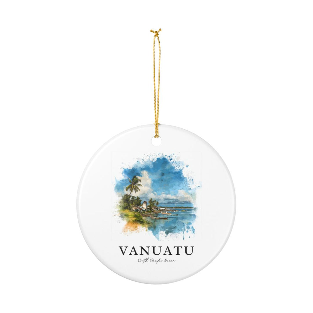 Vanuatu South Pacific Ocean Ornament: Unique Vanuatu South Pacific Ocean Souvenir, Vanuatu South Pacific Ocean Xmas Decor