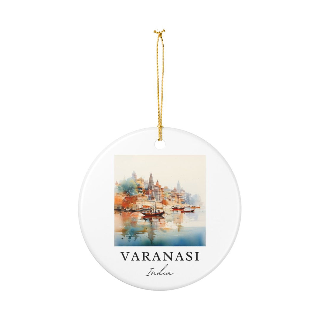 Varanasi India Ornament: Unique Varanasi Souvenir, Varanasi India Xmas Decor, and Authentic Varanasi Gift