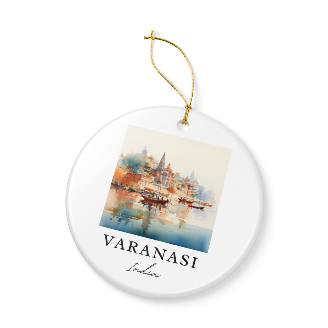 Varanasi India Ornament: Unique Varanasi Souvenir, Varanasi India Xmas Decor, and Authentic Varanasi Gift