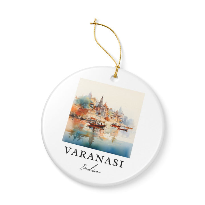 Varanasi India Ornament: Unique Varanasi Souvenir, Varanasi India Xmas Decor, and Authentic Varanasi Gift