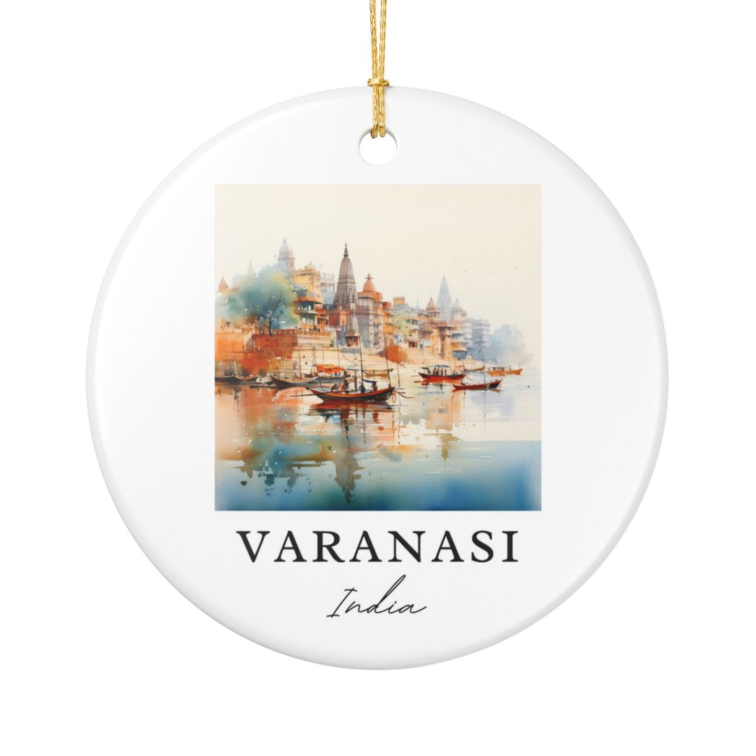 Varanasi India Ornament: Unique Varanasi Souvenir, Varanasi India Xmas Decor, and Authentic Varanasi Gift