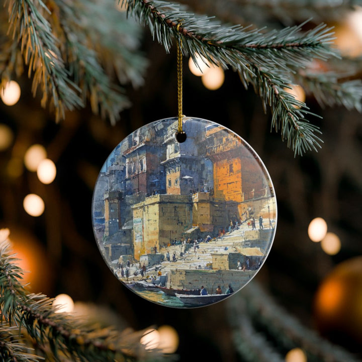 Varanasi India Ornament: Unique Varanasi Souvenir, Varanasi India Xmas Decor, and Authentic Varanasi Gift