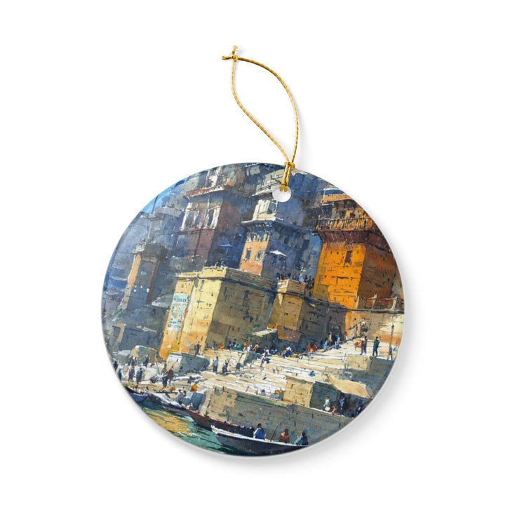 Varanasi India Ornament: Unique Varanasi Souvenir, Varanasi India Xmas Decor, and Authentic Varanasi Gift