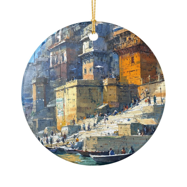 Varanasi India Ornament: Unique Varanasi Souvenir, Varanasi India Xmas Decor, and Authentic Varanasi Gift